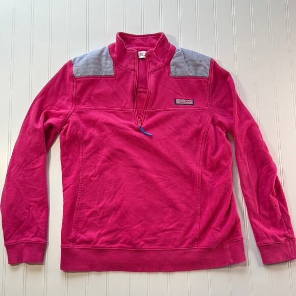 Vineyard Vines Women’s Size Small 1/4 Zip Hot Pink - Picture 1 of 4